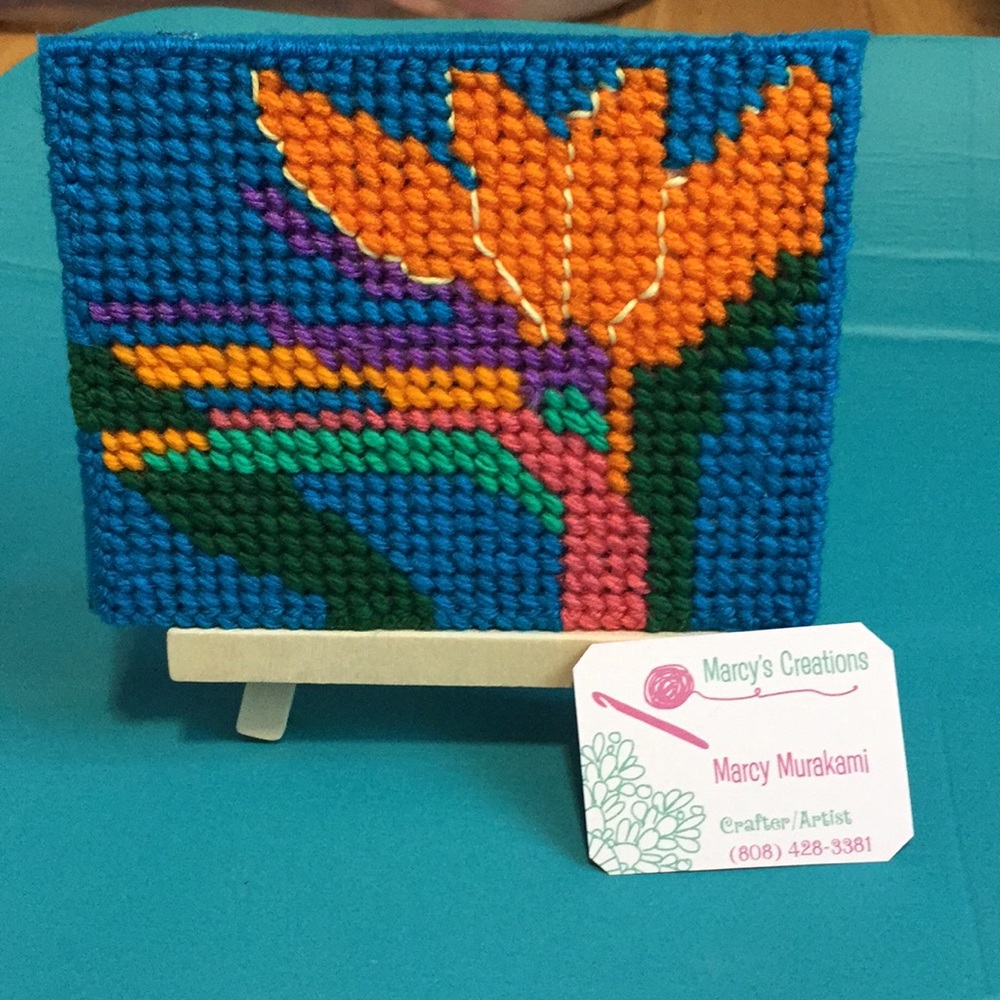 Bird of Paradise Stitch Art 🖼 handcrafted 💕